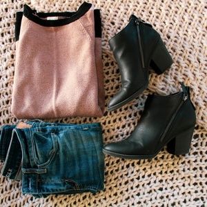 DV Women's Black Ankle Booties